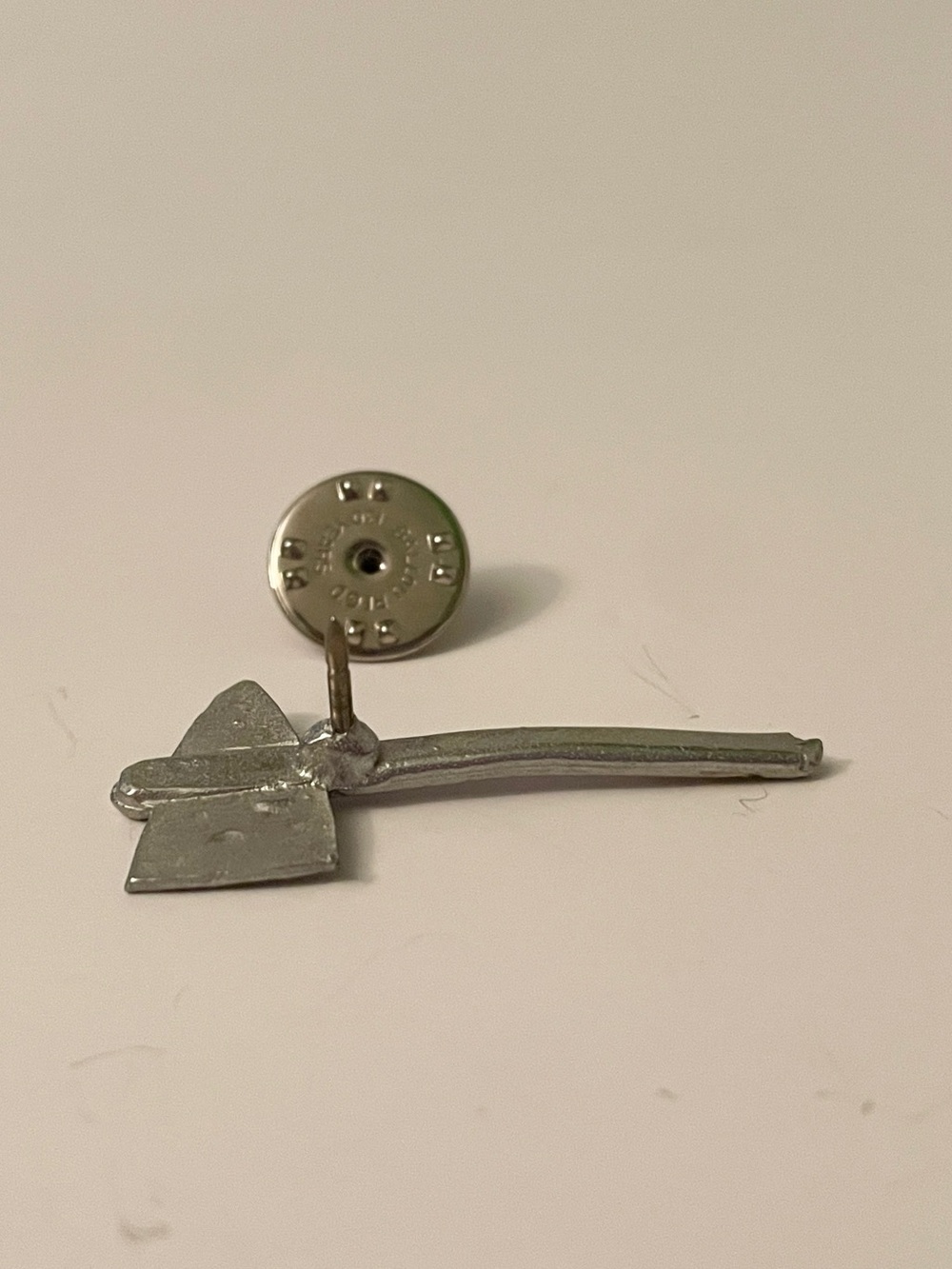 Vintage Silver Tone Metal Tomahawk Hatchet Brooch Pin - Picture 9 of 13